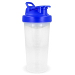 Shaker de plástico antigoteo con inserto de mezcla 700ml color azul oscuro