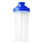 Shaker de plástico antigoteo con inserto de mezcla 700ml color azul oscuro cuarta vista