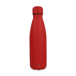 Botella térmica de acero inoxidable reciclado con tacto suave 500ml color rojo