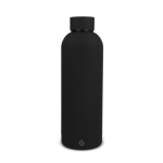 Botella térmica de acero inox reciclado con cierre antigoteo 500ml color negro