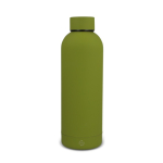 Botella térmica de acero inox reciclado con cierre antigoteo 500ml color verde oliva