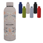 Botella térmica de acero inox reciclado con cierre antigoteo 500ml