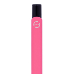 Bolígrafo de aluminio reciclado con clip negro y tinta azul color rosa sexta vista