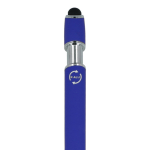 Bolígrafo de aluminio reciclado con clip robusto y tinta azul color azul sexta vista