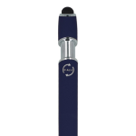 Bolígrafo de aluminio reciclado con clip robusto y tinta azul color azul oscuro sexta vista