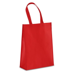 Bolsa de transporte de RPET con fuelle y asas medianas 105g/m² color rojo