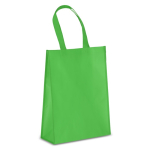 Bolsa de transporte de RPET con fuelle y asas medianas 105g/m² color verde lima