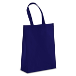Bolsa de transporte de RPET con fuelle y asas medianas 105g/m² color azul oscuro