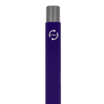 Bolígrafo de aluminio con tacto suave, cuerpo esbelto y tinta negra color violeta sexta vista