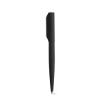 Bolígrafo de aluminio reciclado giratorio con escritura negra color negro