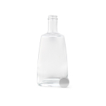 Botella de vidrio fabricada en UE con tapa plateada antigoteo 700ml color transparente segunda vista