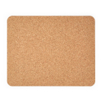 Tapete de escritorio de corcho rectangular fabricado en Europa color natural vista trasera