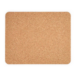 Tapete de escritorio de corcho rectangular fabricado en Europa color natural vista frontal