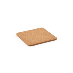 Posavasos de corcho natural cuadrado fabricado en Europa color natural