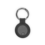 Localizador de plástico reciclado compatible con Apple y Android color negro vista frontal