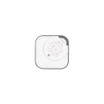 Localizador compacto de plástico reciclado para el uso diario color blanco vista trasera