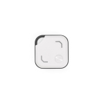 Localizador compacto de plástico reciclado para el uso diario color blanco vista frontal