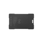 Localizador ultrafino de plástico reciclado para cartera o llavero color negro vista trasera