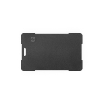 Localizador ultrafino de plástico reciclado para cartera o llavero color negro vista frontal