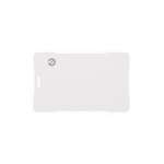 Localizador ultrafino de plástico reciclado para cartera o llavero color blanco vista frontal