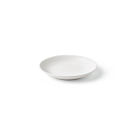 Plato de cerámica para postres con acabado mate fabricado en Europa color blanco