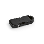 Cargador portátil llavero de plástico reciclado ultracompacto 1.000mAh color negro segunda vista