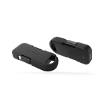 Cargador portátil llavero de plástico reciclado ultracompacto 1.000mAh color negro quinta vista