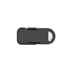Cargador portátil llavero de plástico reciclado ultracompacto 1.000mAh color negro vista trasera