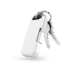 Cargador portátil llavero de plástico reciclado ultracompacto 1.000mAh color blanco tercera vista