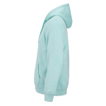 Sudadera de algodón orgánico unisex con capucha 300g/m² color verde claro tercera vista