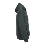 Sudadera de algodón orgánico unisex con capucha 300g/m² color verde oscuro segunda vista