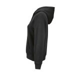 Sudadera de algodón orgánico para mujer con capucha 300g/m² Bondi color negro tercera vista