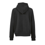 Sudadera de algodón orgánico para mujer con capucha 300g/m² Bondi color negro vista trasera