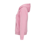 Sudadera de algodón orgánico para mujer con capucha 300g/m² Bondi color rosa tercera vista