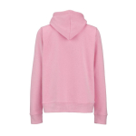 Sudadera de algodón orgánico para mujer con capucha 300g/m² Bondi color rosa vista trasera