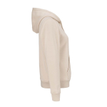 Sudadera de algodón orgánico para mujer con capucha 300g/m² Bondi color beige segunda vista