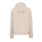 Sudadera de algodón orgánico para mujer con capucha 300g/m² Bondi color beige vista trasera