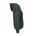 Sudadera de algodón orgánico para mujer con capucha 300g/m² Bondi color verde oscuro segunda vista