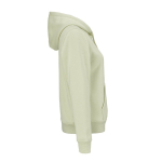 Sudadera de algodón orgánico para mujer con capucha 300g/m² Bondi color verde pastel segunda vista
