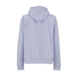 Sudadera de algodón orgánico para mujer con capucha 300g/m² Bondi color azul pastel vista trasera