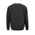 Sudadera de algodón orgánico unisex de felpa cepillada 300g/m² Waikiki color negro vista trasera