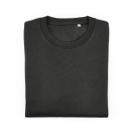 Sudadera de algodón orgánico unisex de felpa cepillada 300g/m² Waikiki color negro segunda vista frontal