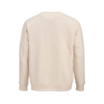 Sudadera de algodón orgánico unisex de felpa cepillada 300g/m² Waikiki color beige vista trasera