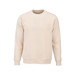 Sudadera de algodón orgánico unisex de felpa cepillada 300g/m² Waikiki color beige vista frontal