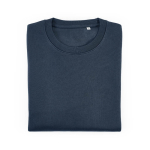 Sudadera de algodón orgánico unisex de felpa cepillada 300g/m² Waikiki color azul marino segunda vista frontal