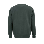 Sudadera de algodón orgánico unisex de felpa cepillada 300g/m² Waikiki color verde oscuro vista trasera