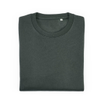 Sudadera de algodón orgánico unisex de felpa cepillada 300g/m² Waikiki color verde oscuro segunda vista frontal