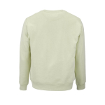 Sudadera de algodón orgánico unisex de felpa cepillada 300g/m² Waikiki color verde pastel vista trasera