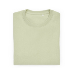 Sudadera de algodón orgánico unisex de felpa cepillada 300g/m² Waikiki color verde pastel segunda vista frontal