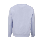 Sudadera de algodón orgánico unisex de felpa cepillada 300g/m² Waikiki color azul pastel vista trasera